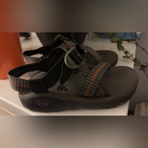Chaco Black and Orange Adventure Sandals